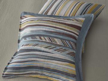 RIG - Square linen cushion by Society Limonta - view 2
